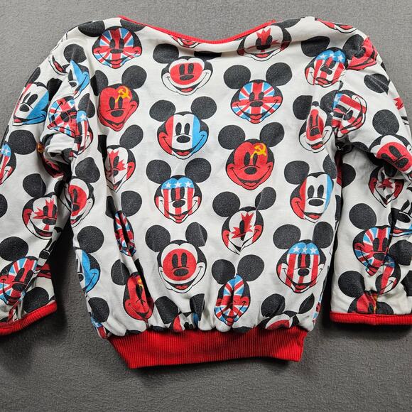 Mickey & Co Sweater Reversible JG Hook International Flags Youth Medium Vintage - Picture 2 of 11